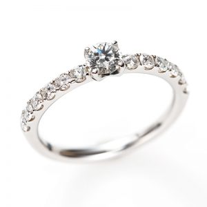 “D Line Star” Diamond Harf Eternity Ring