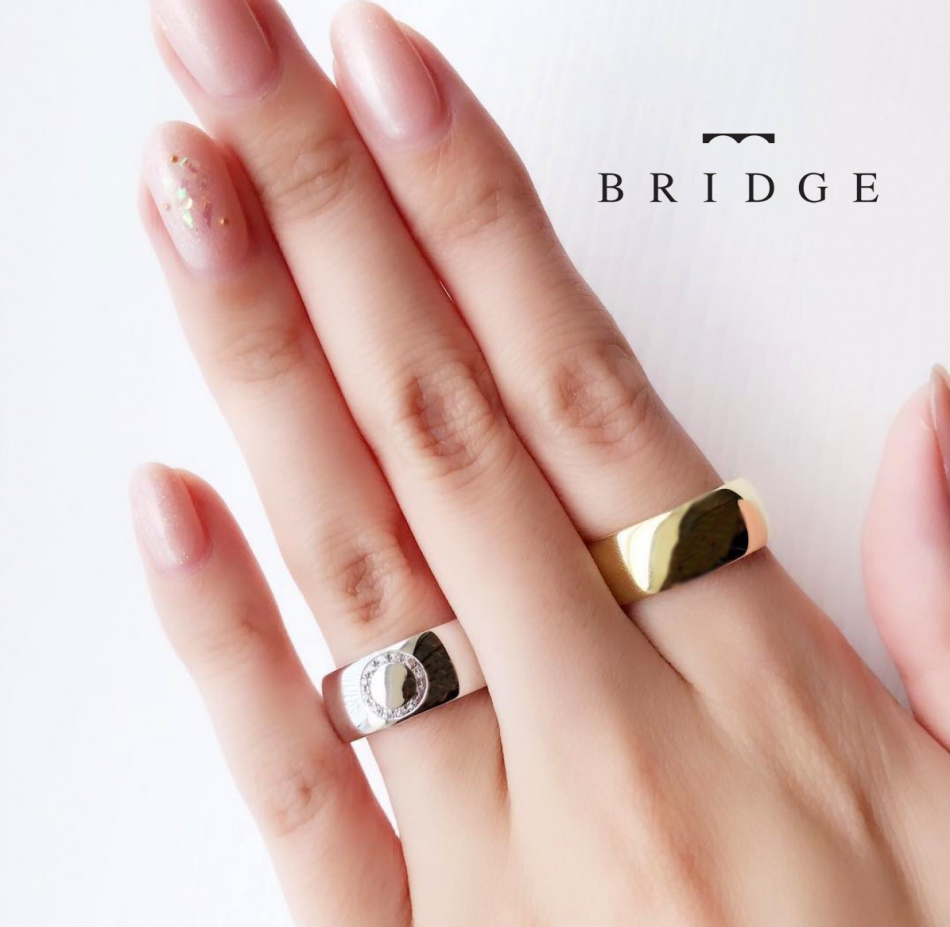太めのマリッジリグをお探しの方にオススメの８㎜幅のプラチナ結婚指輪です