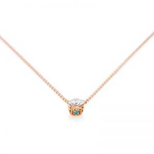 “Princess Marie” 6 Claws Collet Daimond Petit Necklace