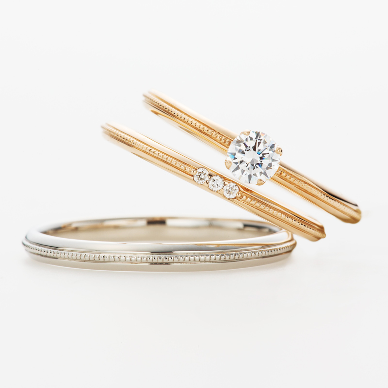 エンゲージリングマリッジリング結婚指輪婚約指輪ダイヤモンド華奢かわいい銀座人気
