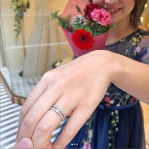 結婚指輪婚約のセットリングDlineクラシックはブリッジ銀座