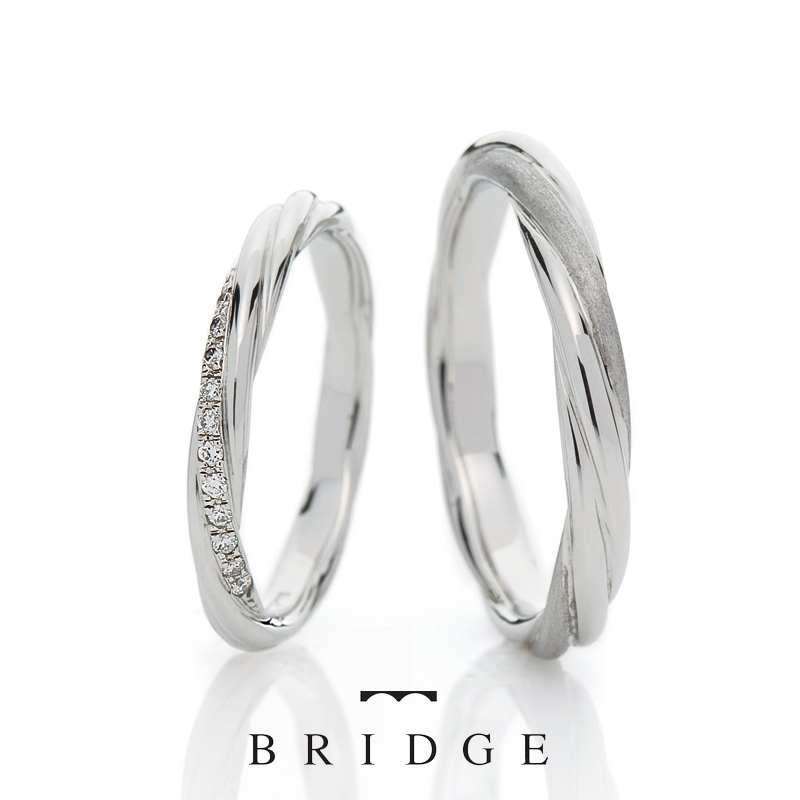 名前も意味も素敵な結婚指輪永遠の絆は人気の綺麗めねじれデザイン個性的でかわいい