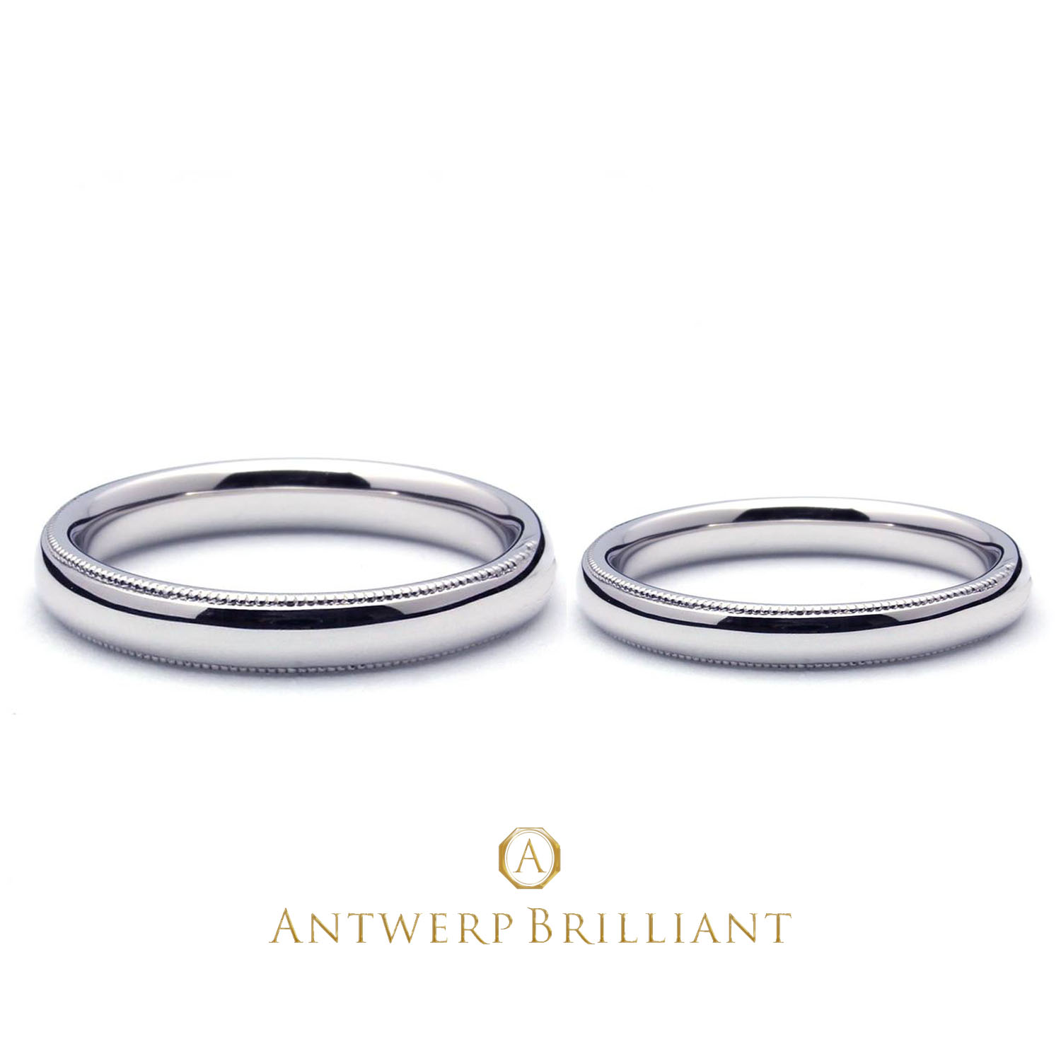 Custom Ring “Millegrain”3mm&2mm