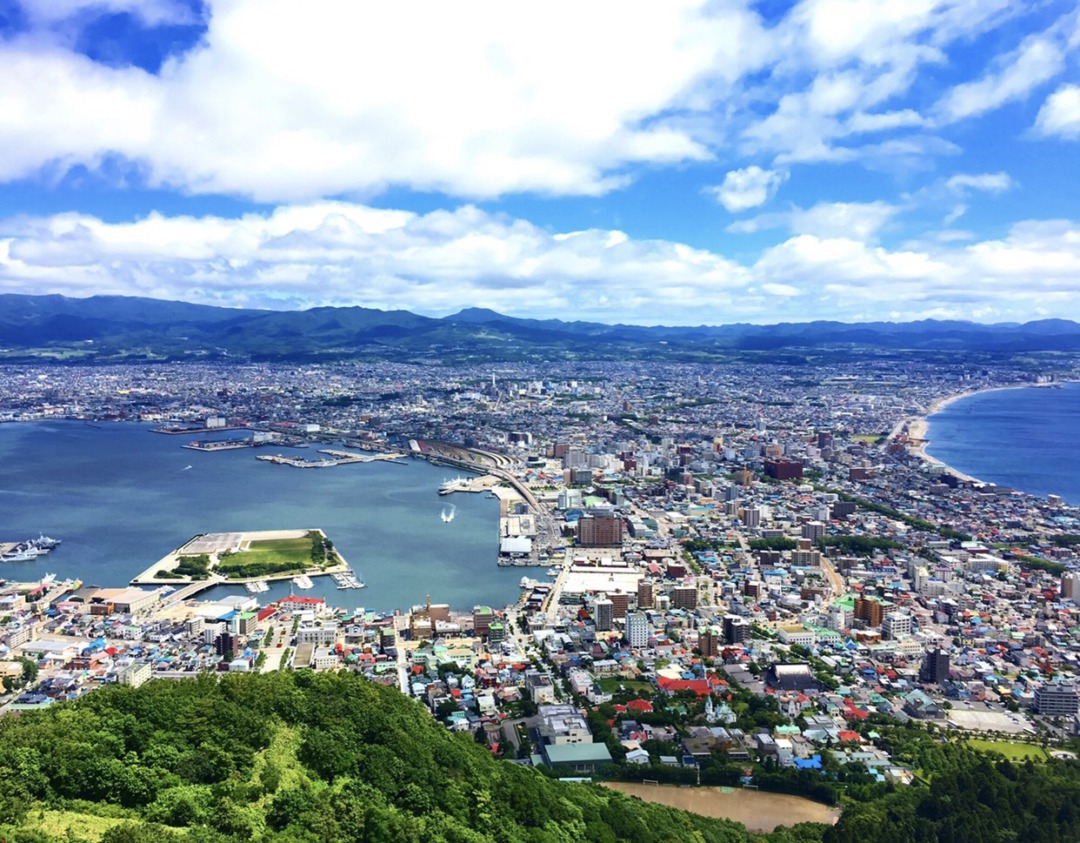 北海道函館山からの美しい景色