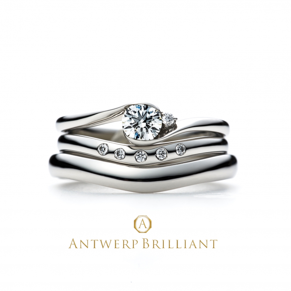 銀座で探すやわらかい雰囲気の婚約指輪・結婚指輪　FULLMOON