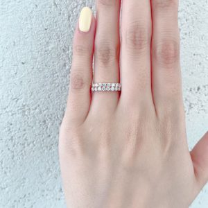 銀座で人気のエタニティデザインの婚約指輪