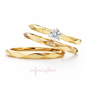 インフィニティラブのサンシャイン婚約指輪と結婚指輪