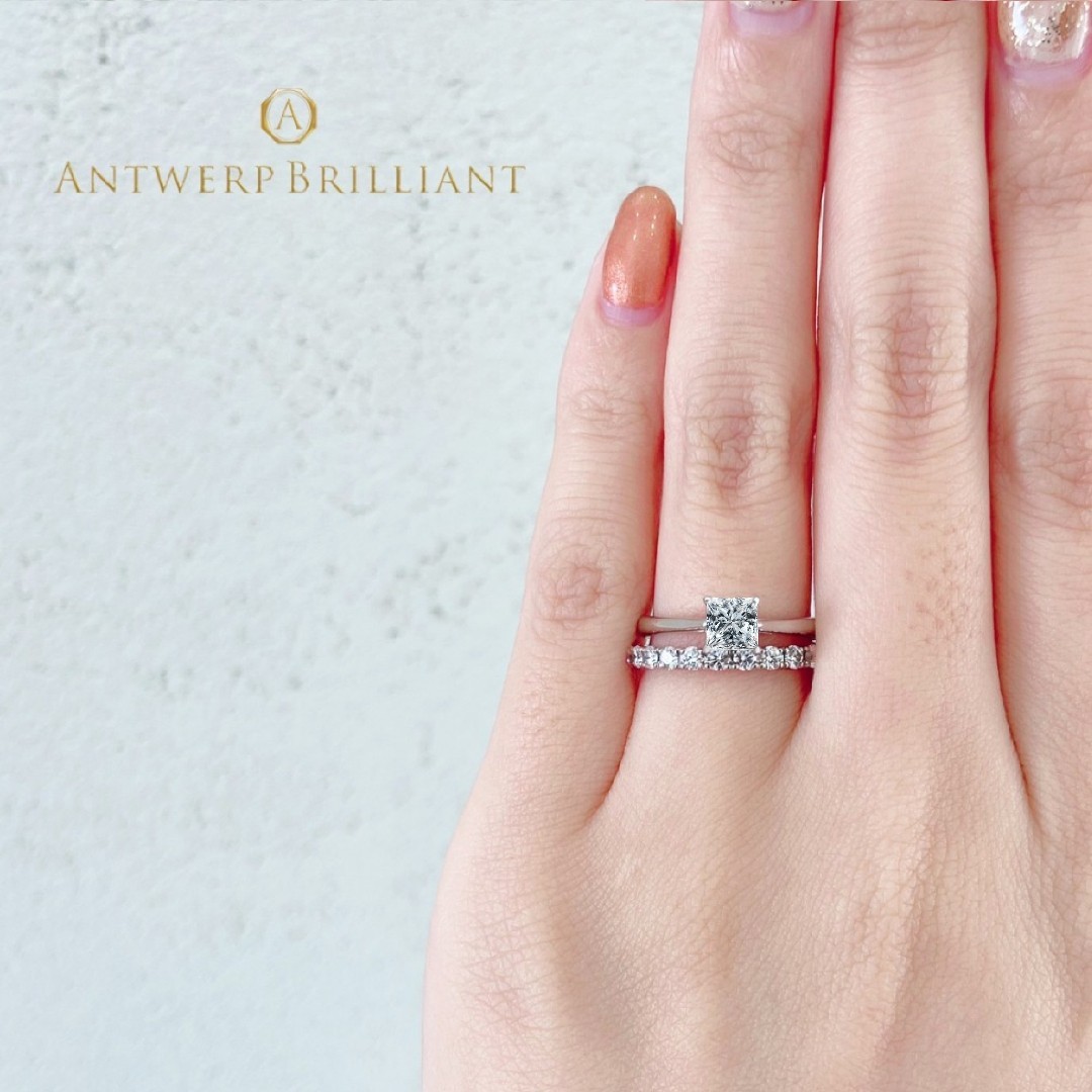 マリー姫のエンゲージにインスパイアされたシンプルで美しいソリテールの婚約指輪　Antwerpbrilliant　マジェスティ