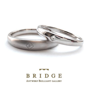 イニシャル刻印できる結婚指輪マリッジリングはブリッジ銀座