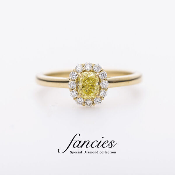 Fancy Intense Yellow Diamond(0.507ct) Ring