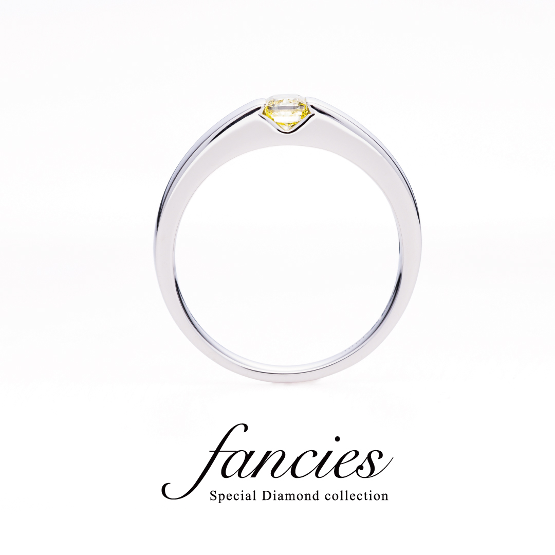 ANTWERPBRILLIANTで人気のカレデザインにイエローダイヤモンドをセットANTWERPBRILLIANTで人気のカレデザインにイエローダイヤモンドをセット