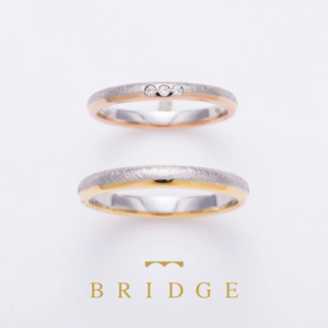 StellarBridge星の橋の結婚指輪プラチナとゴールドのコンビがオシャレ