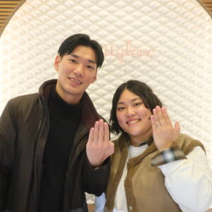 誕生日にひまわりの婚約指輪でプロポーズ♪